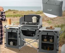Camping kitchen foldable