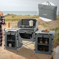 Camping kitchen foldable