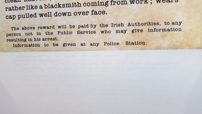 Dan Breen 1920s Public Reward Notice Poster Ireland