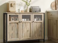 main image for ad Kitchen cabinet with glass doors and steel frame