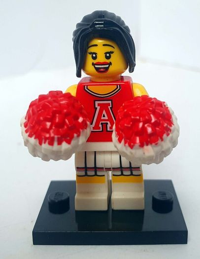 Lego Collectible Minifigures Series 8 COL08-013: Red Cheerleader (2012) Price includes P&P