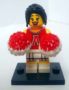 Lego Collectible Minifigures Series 8 COL08-013: Red Cheerleader (2012) Price includes P&P
