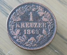BADEN Kreuzer 1869