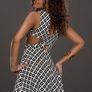 quality premium Black white pattern dress size 10 medium Image 4