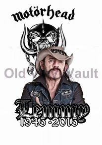 Motorhead Lemmy Kilmister Tribute Poster