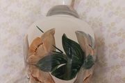 Avoca blue pottery table lamp