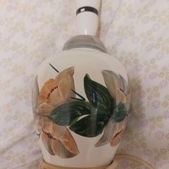 Avoca blue pottery table lamp