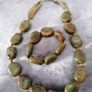 Vintage Chunky Stone Necklace & Bracelet Set Image 5