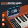 88 Key Fully Weighted Digital Piano Dual Keyboard Four Legged Stand Image 3