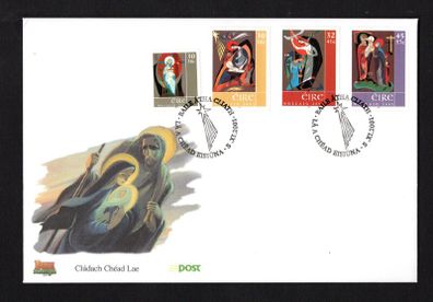 2001 Ireland Christmas Commemorative Stamps An Post First Day Cover (FDC)