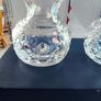 SET OF 2 BOXED Vintage Waterford Crystal Violet Vases. Image 4