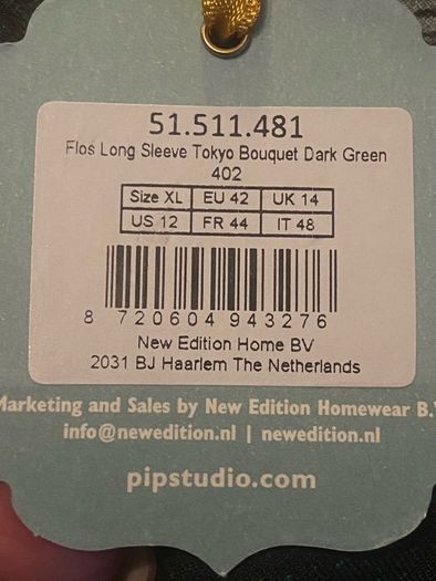 Pip Studio loungewear, new, XL
