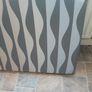 Recovered and re foamed  Grey Wave Single Headboard Image 3