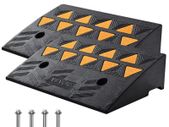 Curb Ramp 2 Pack,  Rise Height Heavy-Duty 33069 lbs/15 T Capacity Threshold Ramps, Driveway Ramps with Stable Grid Structure for Cars, Wheelchairs, Bikes,