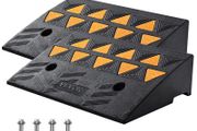 Curb Ramp 2 Pack,  Rise Height Heavy-Duty 33069 lbs/15 T Capacity Threshold Ramps, Driveway Ramps with Stable Grid Structure for Cars, Wheelchairs, Bikes,