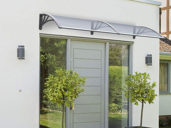 Front Door Canopy Outdoor Awning, Rain Shelter for Back Door, Porch, Window (MULTIPLE SIZES)