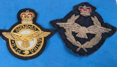 British Military 2x RAF blazer badges