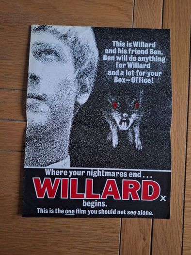 1971 Willard Pressbook & Press Kit Synopsis & Press Photos