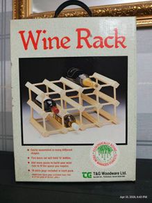 Vintage T&G Woodware Modular Pine Wine Rack
