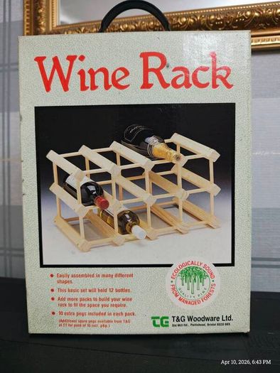 Vintage T&G Woodware Modular Pine Wine Rack