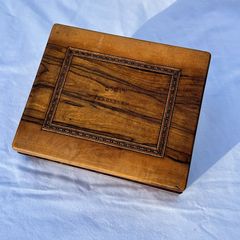 Antique Olive Wood Box - Jerusalem - Holy Land Souvenir 1920s-30s