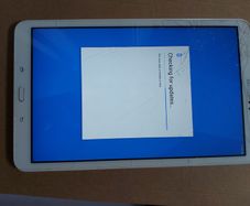 Samsung Galaxy Tab A6, Model SM-T580, FRP Google Locked, Scratches-cracks on display, but touchscreen works fine