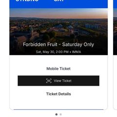 Forbidden Fruit Saturday ticket