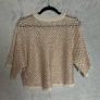 Ba&sh Open Knit Nate Sweater Sz 6UK 2US XS Boxy Oversized Shimmer Short Sleeve Image 5