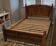 Double Bed Frame - Solid Oak