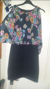 Beautiful Floral unusal Atmosphere mini dress size UK12 EUR40 Postage included