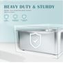 Stainless Steel Cat Litter Box, Large Metal Litter Tray for Cats Rabbits, Never Absorb Odors, Stain Free, Rustproof, Non Stick Smooth Surface Image 9