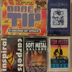 Lot of 5 x Music Cassette Tapes. Tom Petty, China Crisis etc VG+