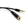 3m PRO 4 Pole TRRS METAL 3.5mm Jack Headphone / Headset Extension Cable Image 2