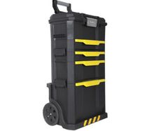 Stanley Rolling Workshop 2-in-1, Modular Construction, 4 Removable Tool Boxes with Quick Release, Telescopic Aluminium Handle