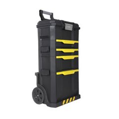 Stanley Rolling Workshop 2-in-1, Modular Construction, 4 Removable Tool Boxes with Quick Release, Telescopic Aluminium Handle