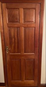 Solid mahogany door x2
