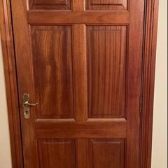 Solid mahogany door x2
