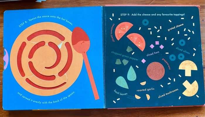children Book: Pizza! Cook in a book