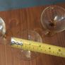 Lovely Set of Three Vintage Mid-Century Hand Blown Liqueur Glasses with Hand Blown Amber Rope Twist Stems - Priced as a Pair, as the Third Glass has a Tiny Chip Image 7