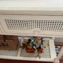 Rattan shabby chic console table Image 4