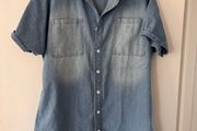 Denim shirt dress