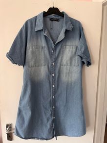 Denim shirt dress