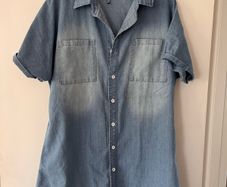 Denim shirt dress