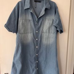 Denim shirt dress