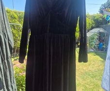 Marc Angelo Black Velvet Dress