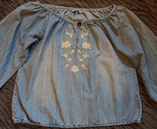 Jeans Top. Size 10