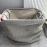2x Duck Egg Blue/Grey Soft Knit Storage basket Image 2
