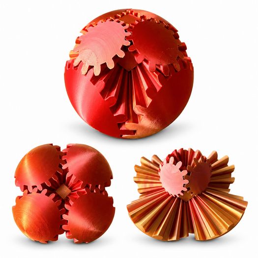 Gear Ball Fidget Toy - 3D - 4 Colors