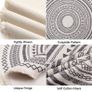 Round Rug Bohemian 4FT/120cm Circle Area Rug Cotton Rug Washable Round Rug Geometric Pattern Printed Hand Woven Carpet with Tassels Floor Mat for Kitchen Living Room Laundry Playroom (FREE POSTAGE) Image 2