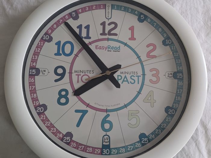 Easy read kids clock